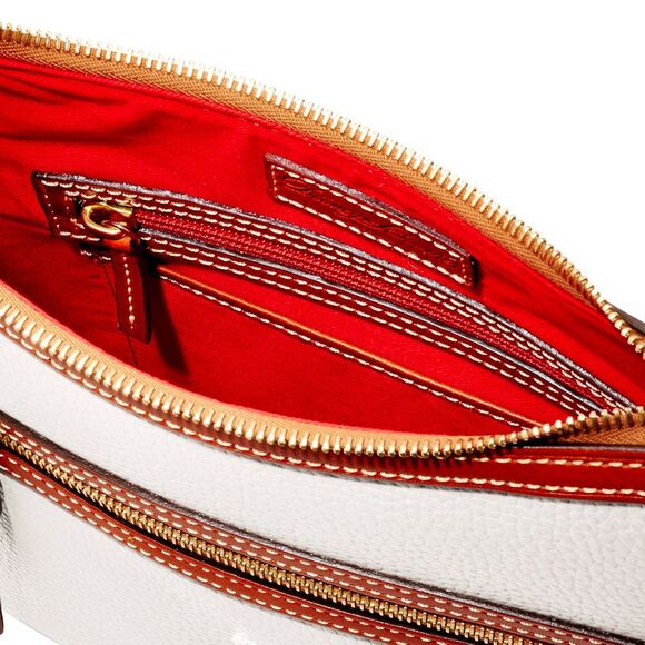 Dooney & Bourke Pebble Grain Pocket Crossbody Shoulder Bag - White - Picture 3 of 4